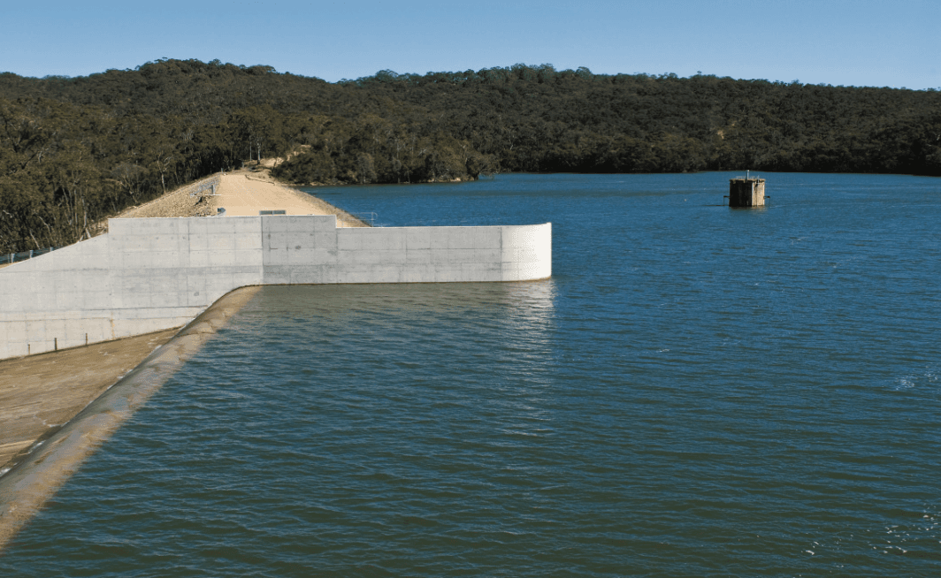 The Millbrook storage reservoir on the outskirts of Adelaide, SouthAustralia