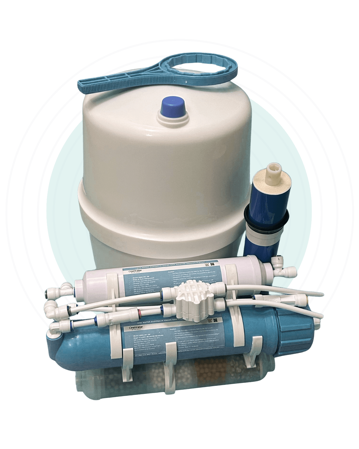 OneWater under-sink reverse osmosis system